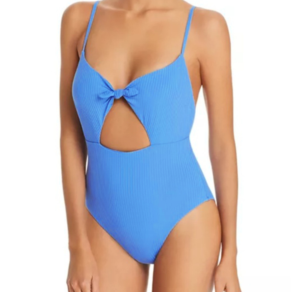 Vitamin A Alma EcoRib One Piece Swimsuit Blue Sz AU6/S